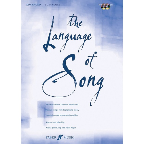 Language Of Song: Advanced Low Voice Book/CD