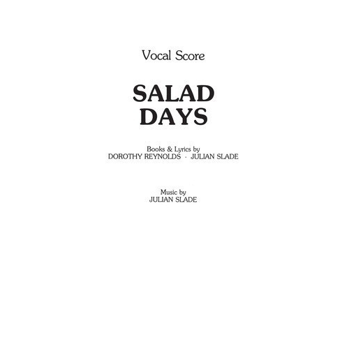 Salad Days Vocal Score