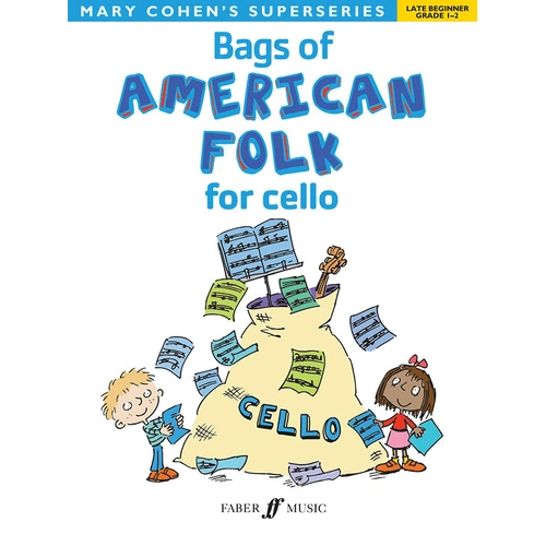Bags of American Folk Cello Sheet Music for Late Beginner Level
