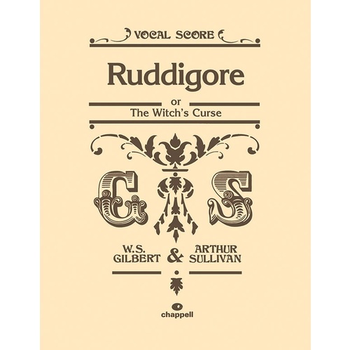 Ruddigore Vocal Score