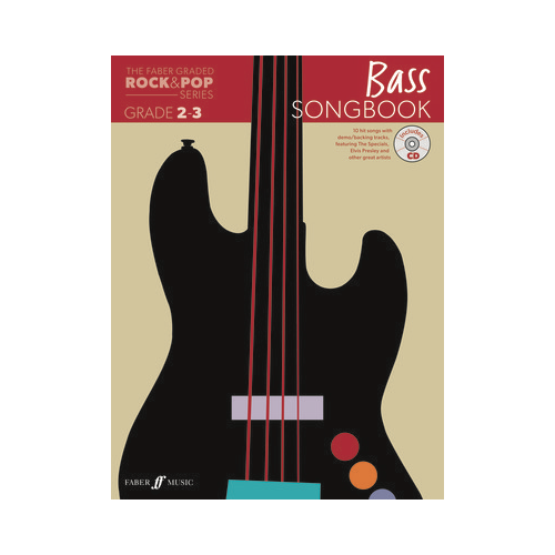 Faber Graded Rock & Pop Bass Guitar Songbook GR2-3 BK/CD