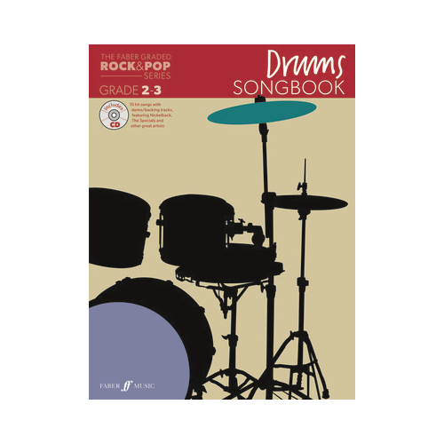Faber Graded Rock & Pop Drums Songbook Grade 2-3 BK/CD