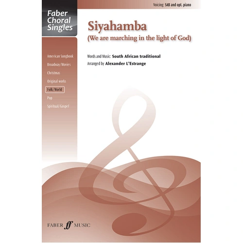 Siyahamba SAB Choral Sheet Music