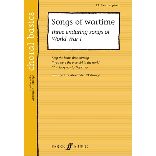 Songs of Wartime Mixed Voices Vocal Sheet Music