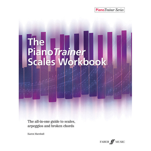 PianoTrainer Scales Workbook for Piano Students - Scales, Arpeggios, Chords, Keyboard Diagrams, Theory Activities - Grade 5 Level
