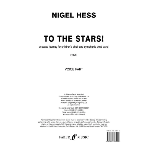 To the Stars Wind Band VCE PT - Cello Sheet Music