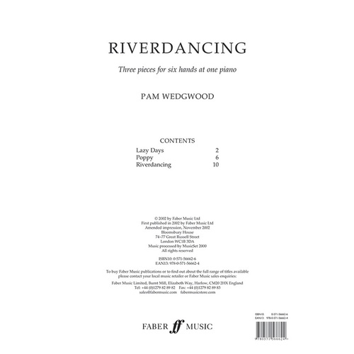 Riverdancing 3 Pces Piano 6Hands