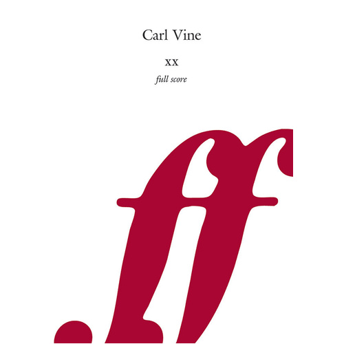 Piano Concerto No 1 - Full Score by Carl Vine