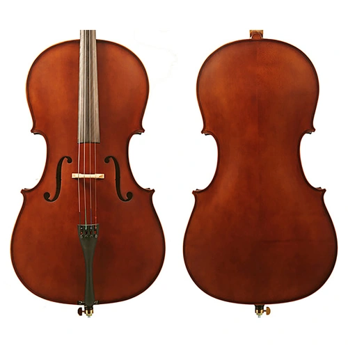 Enrico Student II Cello Outfit 1/8 with Brazilwood Bow, Rosin, and Padded Gig Bag