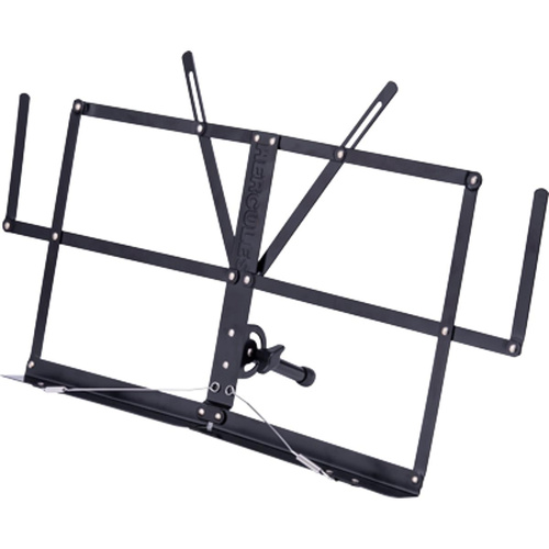 Hercules BS010BB Foldable Desktop Music Stand with Adjustable Leg Support and Storage Bag