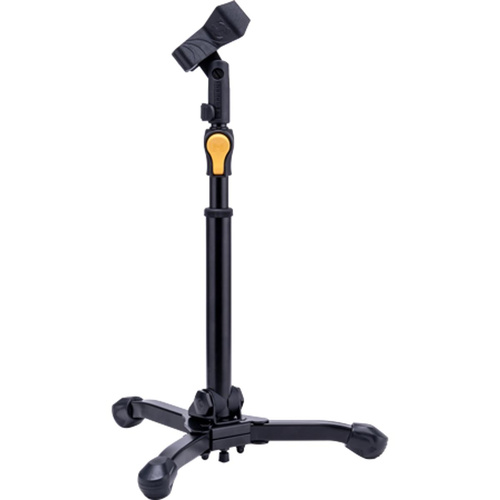 Hercules MS300B Plus Microphone Stand Short Tripod Base with EZ Grip and Tiltable Base