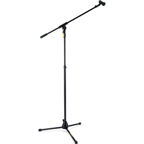 Hercules MS631B PLUS Boom EZ Grip Tripod Microphone Stand with EZ Mic Clip and Height Adjustment