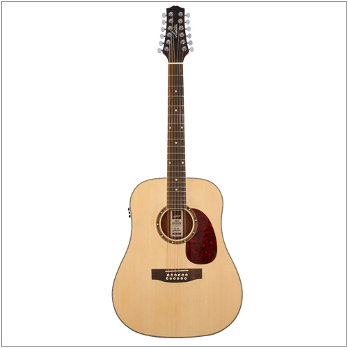 Ashton D25/12EQNTM Model A/E Guitar 12 String Natural Matt