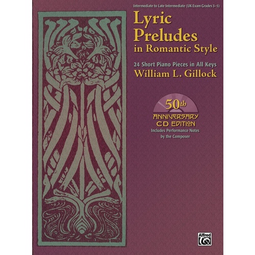 Lyric Preludes In Romantic Style - Piano Book/CD