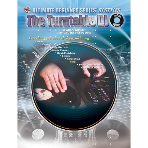 Turntable DJ Black with 2 7-Inch EPS