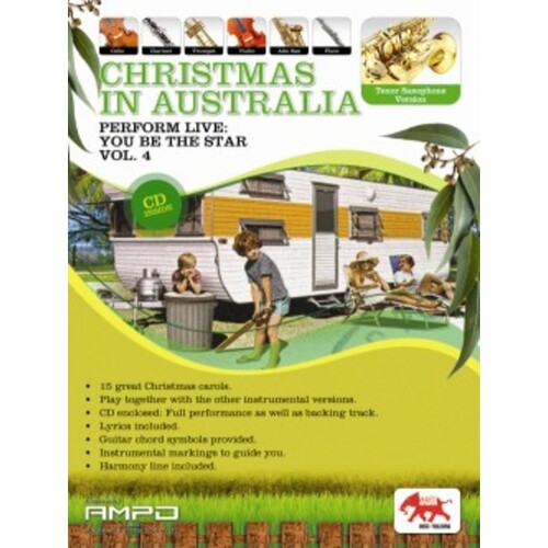 Perform Live - Christmas in Australia - Volume 4 Tenor Sax Book/CD