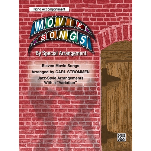 Movie Songs By Special Arrangement Piano Accomp Book