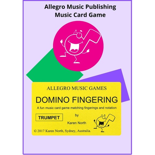 Domino Fingering Card Game - Trumpet for 2+ Players