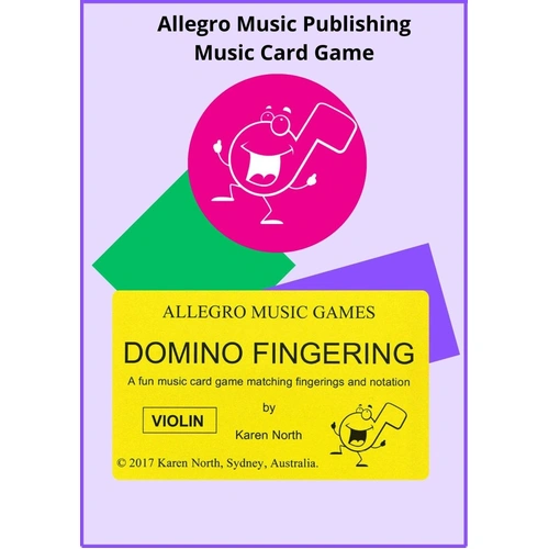 Domino Fingering Card Game for Violin