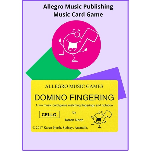 Domino Fingering Card Game - Cello for Beginners