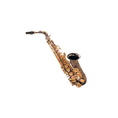 Linley Alto Saxophone Sandblast Black/Gold, Hand-Engraved, Low Bb to High F#, 25 Keys, Gold-Plated Keys
