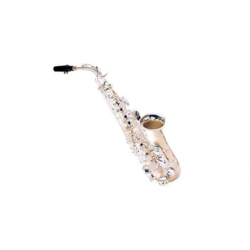 Linley Alto Saxophone Sandblast Silver Finish with Silver-Plated Keys