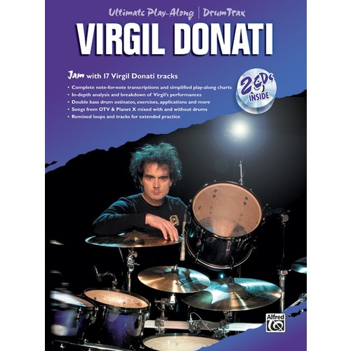 Ultimate Play-Along Drum Trax: Virgil Donati Book/CD