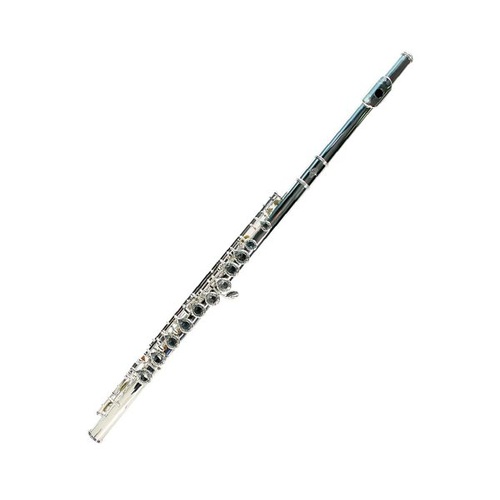 Linley Silverplated Flute with Engraved Design and Italian Pads