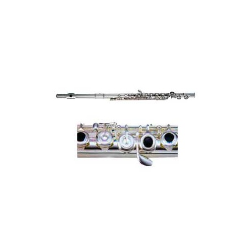 Linley Silverplated Open Hole Flute with Power Forged Keys and Case FL145S