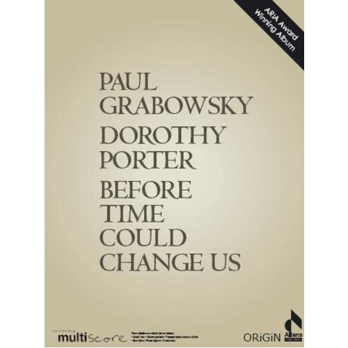 Before Time Could Change Us Multiscore by Hal Leonard, 1 Page