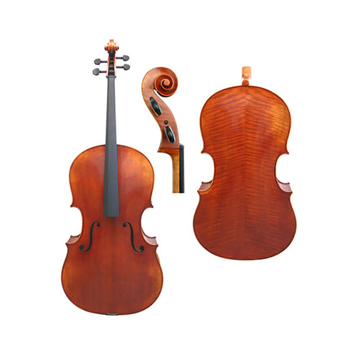 Raggetti Master Cello No.6.0 Sleeping Beauty 1739 - Advanced Instrument, Solid Spruce Top, Highly Flamed Maple, Ebony Fingerboard, Hand Varnished