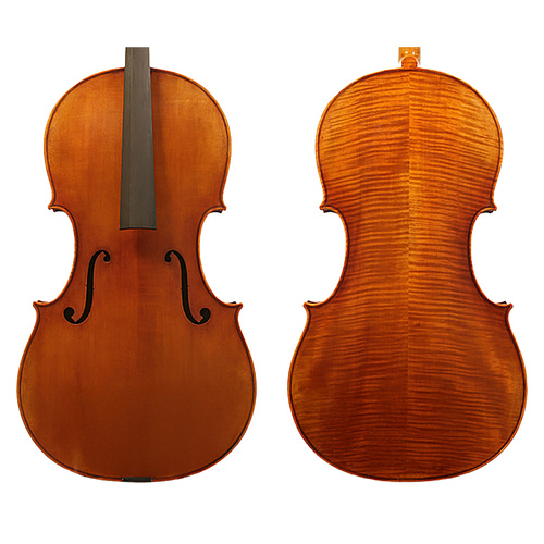Raggetti Master Cello No.6.0 Garimberti - Fine Grained Solid Spruce, Highly Flamed Solid Maple, Oil Hand Varnished, Professional Instrument