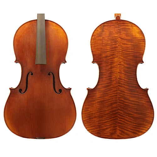 Raggetti Master Cello No. 6.0 - 3/4, Fine Grained Solid Spruce Top, Highly Flamed Solid Maple Back, Neck & Sides, Oil Hand Varnished, Stradivari Patte