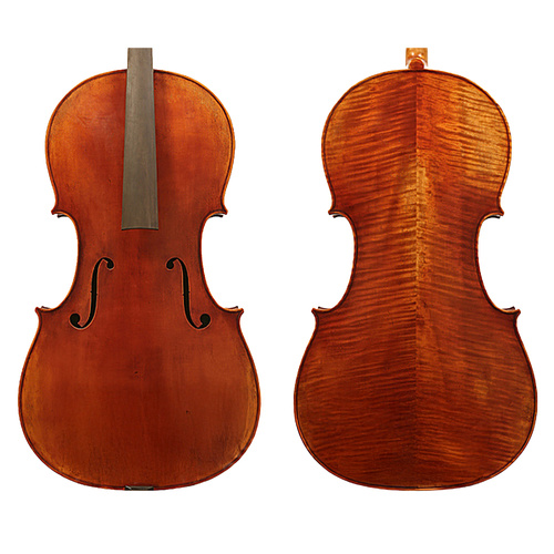 Raggetti Master Cello No.6.1 Davidov - Fine Grained Solid Spruce, Highly Flamed Solid Maple, Hand Varnished, Professional Instrument