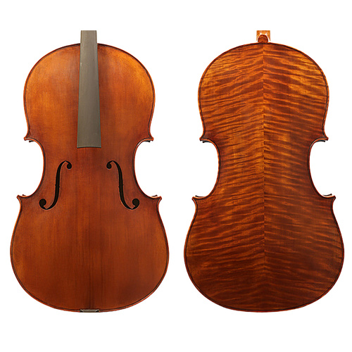 Peter Guan Master Cello No.7.0 Montagnana - Fine Grained Solid Spruce, Highly Flamed Solid Maple, Oil Hand Varnished, Instrument Only