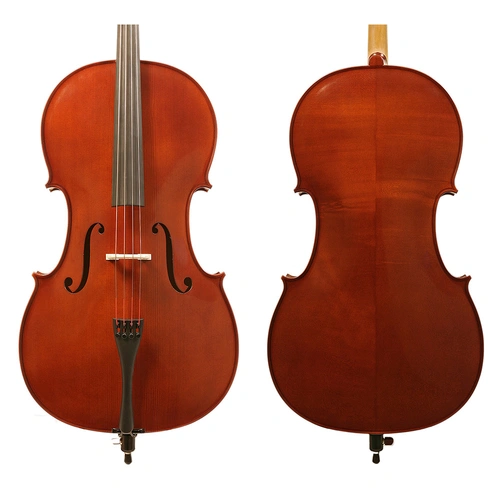 Gliga III Cello Outfit - Nitro Antique Finish 1/8 with Clarendon Gold Strings and FPS Padded Bag