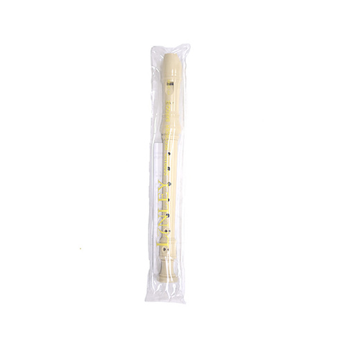 Linley Descant Recorder - Ivory 3 Piece with Baroque Fingering and Pouch