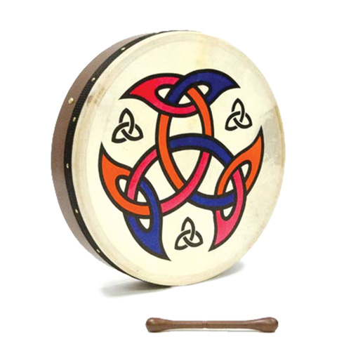 14" Non Tunable Bodhran with Shield Design