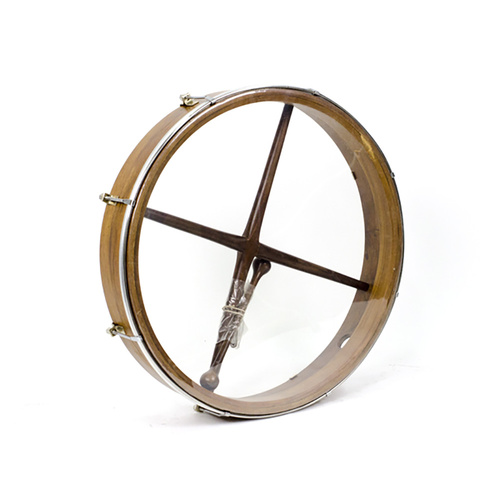 Bodhran 46cm External Tunable Clear Sheesham Frame with Tipper and Tuning Wrench