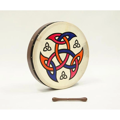 Tunable 18" Bodhran with Rosewood Shield Emblem and Internal Tuning Lugs