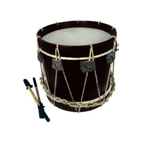 18"x12" Black Drum with Rope Tension