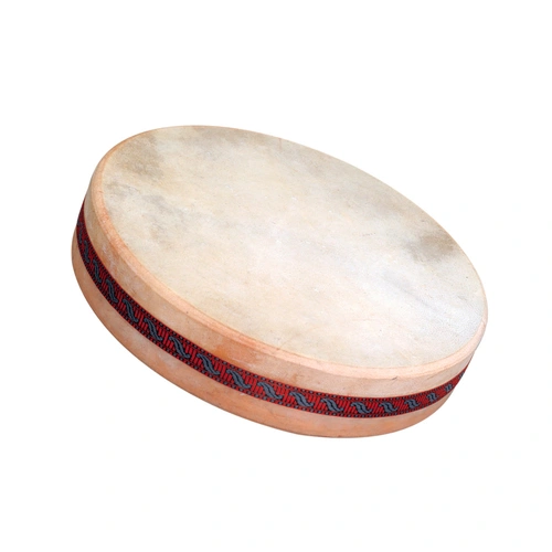 Ethnic Ocean Drum 16in x 3in with Lead Balls