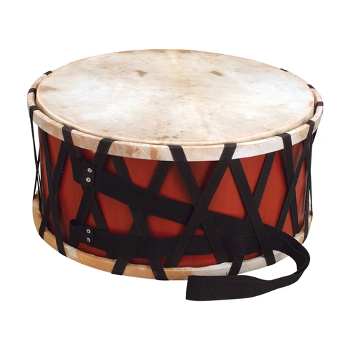 Ethnic Drum - Daouli with Nylon Strap, 22x10 inches, Plywood Shell, Goatskin Head, Double-Headed for Musicians and Ensembles