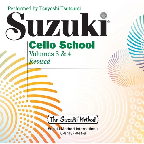 Suzuki Cello School Volume 3 & 4 CD