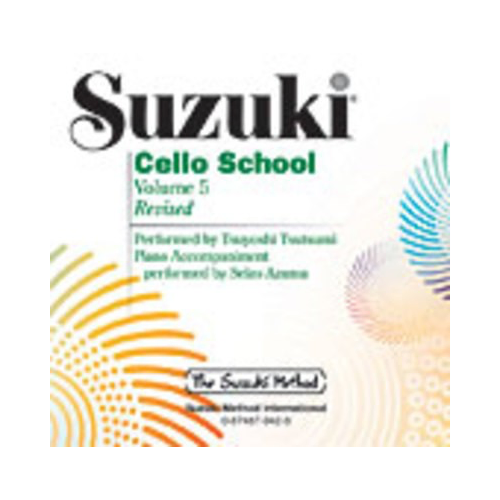 Suzuki Cello School Volume 5 CD Recording by Tsuyoshi Tsutsumi International Edition Summy Birchard 0942