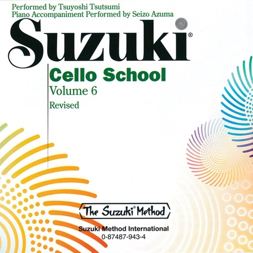 Suzuki Cello School Volume 6 CD Recording by Tsuyoshi Tsutsumi International Edition Summy Birchard 0943
