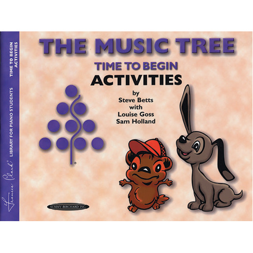 The Music Tree: Time To Begin Activities Book by Clark, Goss, Holland - Alfred 0953