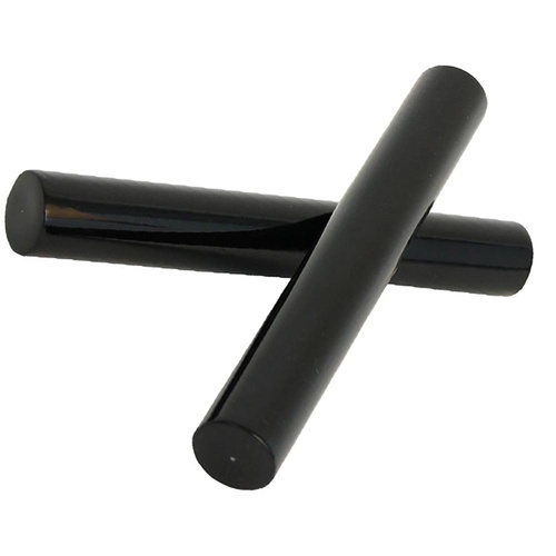 Black Fibreglass Claves - 200mm Length, 27mm Diameter, 480g (Pair)