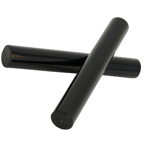 Black Fibreglass Claves - Pair - 200mm Length, 27mm Diameter, 480g Weight