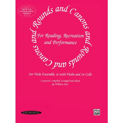 Rounds And Canons Viola Ensemble